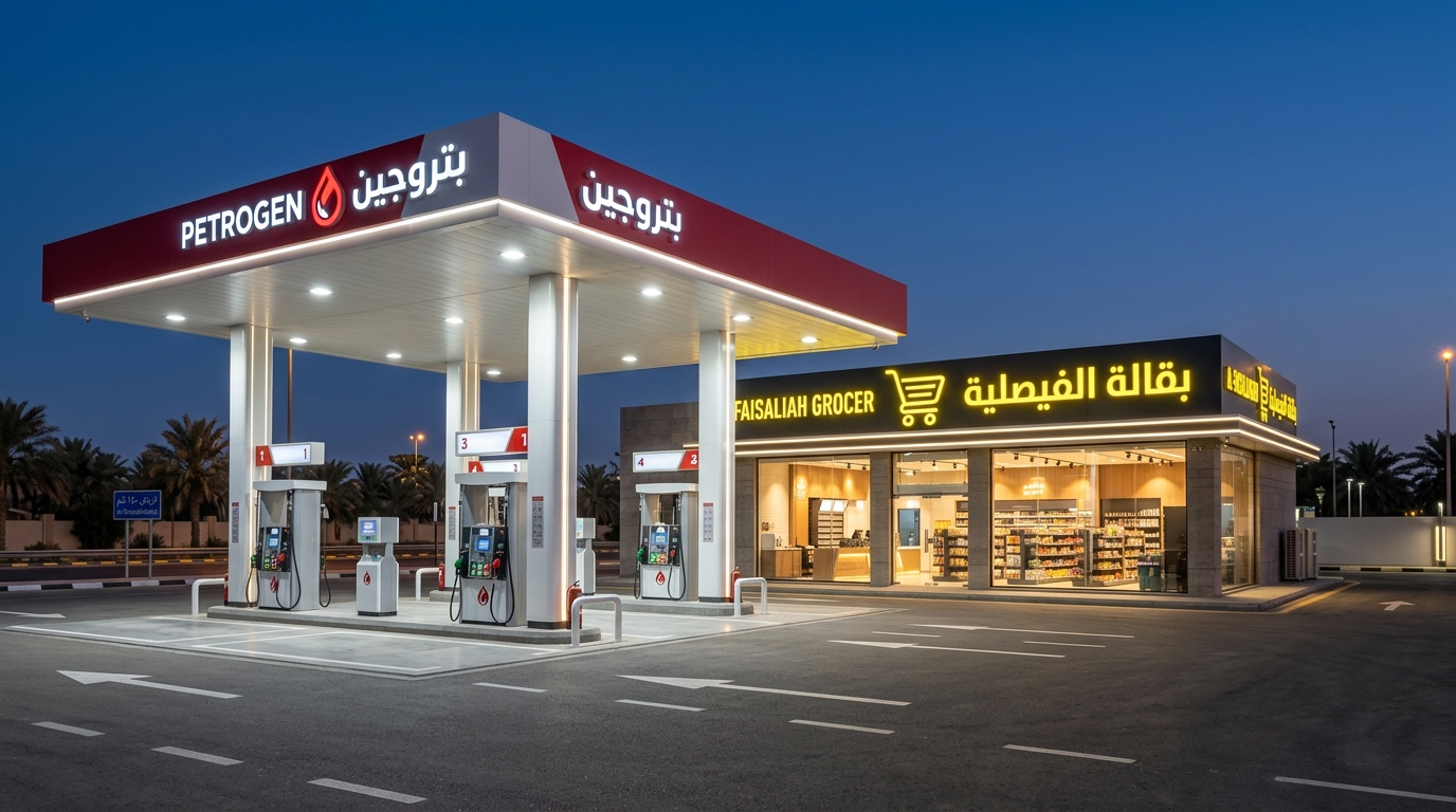 بقالة الفيصلية داخل محطة بتروجين